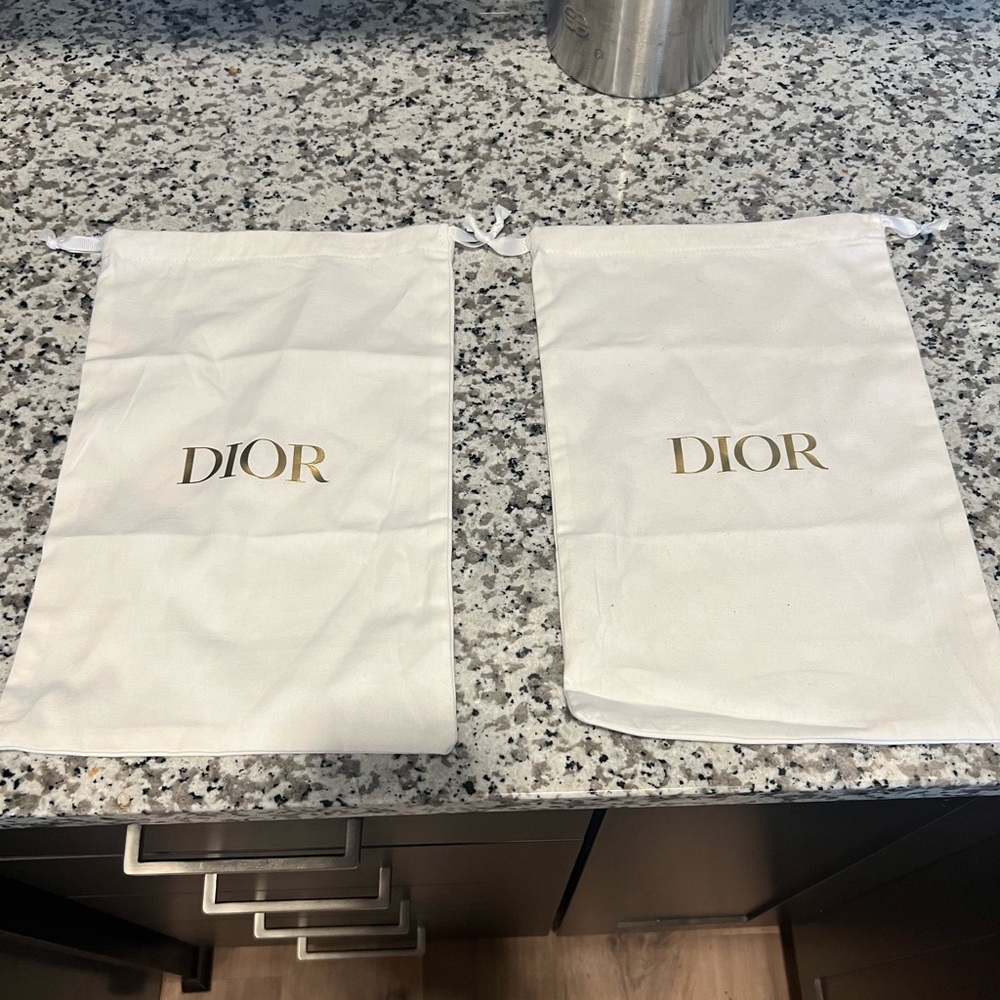 Christian Dior dust bags (pair) 8.75” x 13”